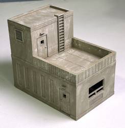 Small Two story Concrete Building (painted)